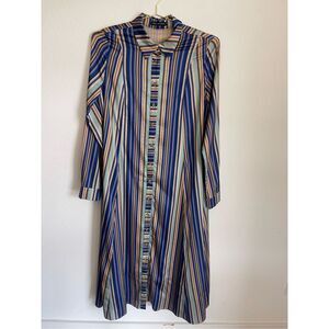 ISABEL GARCIA Striped Shirt Dress Size Small